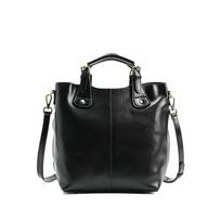 Head Layer Cowhide Large Capacity Single Shoulder Tote Bag, Leather Versatile Bucket, Vegetable Basket, Hand-held Crossbody Bag juoda