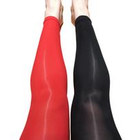 Women'S Two-Toned Shiny Oil Footed Pantyhose Bright Shimmer Split Color Tights Asymmetric Tights Duo Tights Bicolor Tights Weight 45-80kg