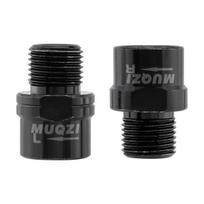 1 Pair MUQZI Bicycle Pedal Extension Bolts Spacers High Strength Anodizing Treatment Anti Deformation Pedal Extenders Axle Crank Accessories juoda