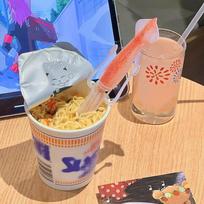 Juokingas kalmaro sepijos šakutė vaisių puodelis makaronai stalo įrankiai šakutė greitųjų makaronų šakutės bento pietūs šakutės maisto iešmelis dantų krapštukas