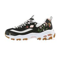 Skechers DLites Comfortable Round Toe Shock Absorbing Low Top Dad Shoes Women sneaker 150553-BKW 35