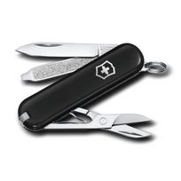 Victorinox Classic SD Dark Illusion Swiss Army Knife, 7-Function Compact Multi-Tool with Nail File, 58mm, Black black