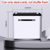 4000mAh Rechargeable Electric Automatic Card Dealer Machine Poker Cards Dispenser Speed Adjustable Poker Games Tools white