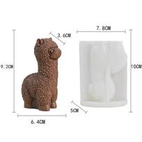 Cute And Creative Cartoon Alpaca Animal Silicone Mold Chocolate Clay Cake Decoration Art Tools Candles Soap Christmas Decoration skaidri