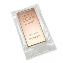 New Purple Copper 999 Pure Flat Bar: Solid Ingot for Collection or Periodic Table Ornament 129x65x6mm, 0.442kg