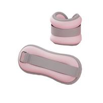 Soft Sand Weighted Sandbag Breathable Wrist Ankle Weights Universal Adjustable Leg Band  Fitness 0.3kg x2 mėlyna