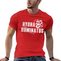 Hydra Dominatus T-Shirt custom shirt korean fashion outfits for men XL raudona