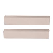 2pcs Guitar String Blank Nuts 52x6x9mm for Acoustic Mandolin Ukulele gray