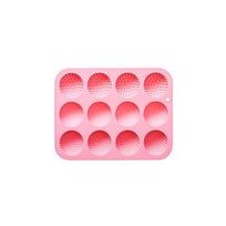 Golfo kamuoliuko Cake Pop forma, Golfo kamuoliuko šokolado forma, 12 ertukių 3D golfo kamuoliuko silikoninė forma keksiukų dekoracijoms, saldainiams rožinė
