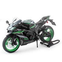 1/9 Kawasaki Ninja ZX-10R Didelio našumo Superbike Lydinio Metalas Liejimo Modelis Motociklas Garsas ir Šviesa Aukštas Simuliavimas Kolekcionuoti juoda