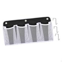 Shoe Storage, Bedside Organizer, 3 Pockets Per, Easy to Install, Storage for 1pcs black