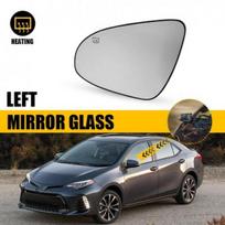 Left LH Side Heated Mirror Glass w/ Backing Plate For 2014- Toyota Corolla