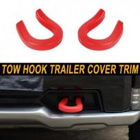 Red Front Bumper Tow Hook Trailer Cover Trim For Chevy Silverado SIERRA 2014+