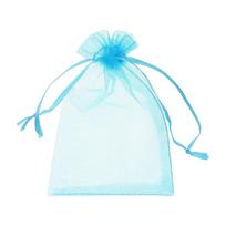 100Pcs Plant Protection Bag Garden Anti-Bird Vegetables Grapes Grow Bag Drawstring Net Plant Protective Cover Gauze Mesh ežero mėlyna spalva