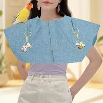 Parrot Anti Scratch Shoulder Protector Bird Stand Shawl Multi Functional 47cmx31cm Pet Shoulder Pad for Budgies Cockatiels