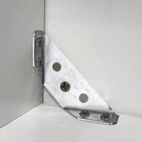 Stainless Steel Angle Brackets with Three-sided Fixation for Bed Corner Fixers To Support Furniture, Tables, Chairs and Trapezoidal Shapes