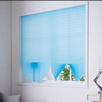 Temporary Curtain Half Blackout Blind UV Block Window Shade Travel Window Cover  Bedroom Nursery 60x150cm šviesiai mėlyna spalva