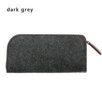Soft Wool Felt Cloth Sunglasses Case Box Portatives Protector Eyeglasses Pouch Glasses Case Bag tamsiai pilka spalva