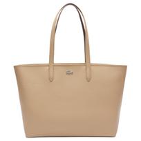 Lacoste Anna Silver Logo Double Strap Pvc Tote Bag Women tote bags Beige NF4823AA-R39 Beige