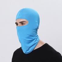 Riding Mask Breathable Cycling Headgear Head Cover dangaus mėlyna spalva