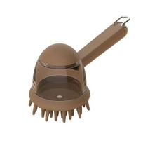 Pet Bath Brush with Shampoo Dispenser Dog Shower Brush Gentle Massage Pet Brush for Dogs And Cats Bath Shower Tool kava