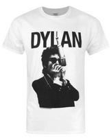 Bob Dylan T-shirt HARMONICA bruce springsteen neil young beatles rolling stones L beige
