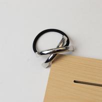 New Gold Color Dome Cuff Hairband Glossy Double Arch Elastic Ponytail Hair Pin Ties Rope Headwear Jewely Accessories Gift