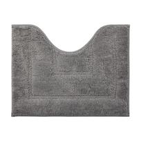 Sustiprintas neslystantis sugeriantis vonios kilimėlis, tualeto įėjimo kilimėlis, buitinis kilimas Flocked 40x50cm U-Shaped gray