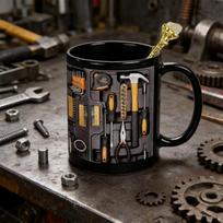 ABWR-Mechanictoolbox Mug, 11Oz Funny Toolbox Coffee Mug For Mechanics - Gift For Husband & Dad, Dishwasher Safe juoda
