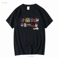 Nels Cline Pedalboard T Shirt Musician GuitarisT Band Merch Concert Apparel Soft Cotton long or short sleeves vintage Washed S įvairiaspalvis