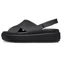 Crocs Moteriškos Juodos Paprasto Laisvalaikio Lauko Kvėpuojančios Vienos Juostos Šlepetės 209407-060 38-39 black