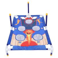 Cornhole Set with Sandbags Toss Rings Parents Children Interaction Indoor Outdoor Throwing Game for Lawn Backyard NO.7888 4 blue