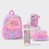 Smiggle Saulėgrąžų kolekcijos mergaičių kuprinė Rožinė Didelės talpos Lengva mokyklinė kuprinė vaikams Ballpoint pen