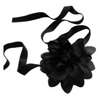 Black Mesh Flower Choker Clavicle Chain New Necklace Women's Simple Design Necklaces juoda
