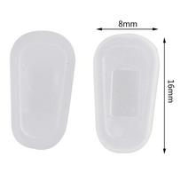 1 pora įstatomų neslystančių silikoninių nosies pagalvėlių akiniams 16MM white