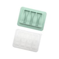 3D Coke Bottle Shaped Ice Mold with Lid Silicone Ice Cubes Maker for Creative Drink and Parties Popsicles Making Tool žalia
