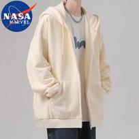 NASA MARVEL Unisex Casual Hooded Cardigan Sweatshirt L abrikosas