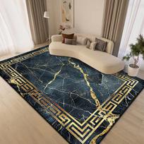 Large Area Golden Rugs for Living Room Nordic Style Decoration Sofa Area Carpet Home Bedroom Decor Cloakroom Floor Mat Non-slip 60*90cm