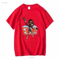 Patrick Ewing Caricature Big Head T Shirt Sport gray tee All sizes 2F1362 long sleeves vintage Washed Top For Everyday Wear S
