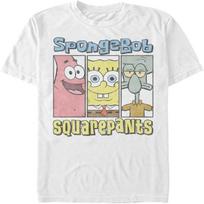 Nickelodeon Mens Spongebob GroupT-Shirt S balta