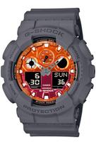 Casio Flame Inside serijos pilkas G-Shock GA-100FL-8AJF vyriškas laikrodis,