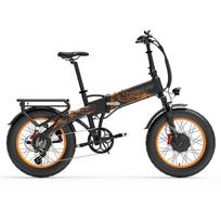 Apsilankiau X2000 Max Elektrinis dviratis 1000Wx2 Variklis 20  Storos padangos Suaugusiųjų Elektrinis dviratis 48V 20AH Sulankstomas E-Dviratis Shimano 7 Greičiai oranžinė