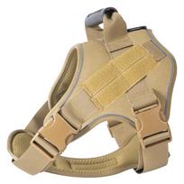 Tactical Military Vest Pet German Shepherd Golden Retriever Tactical Training Dog Accessories Dog Harness for Large Dogs S 7-15KG chaki