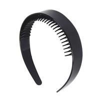 Hair Hoop Extra Wide Thick Headband with Non-slip Teeth Vintage Style Strong Grip Hairband Office Hair