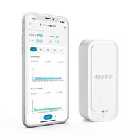 INKBIRD ITH-11-B Bluetooth Thermo-hygrometer, IP65 Temperature Humidity Monitor, APP Remote Control, IP65 Waterproof For Fridge 1pc Monitor