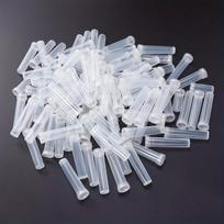 Gėlių stiebų vandens vamzdeliai Plastikinės gėlių ampulės Stiebo vandens vamzdelis Mažas rožių vandens laikiklis Floristų reikmenys gėlių kompozicijoms Dekoravimas 7CM/2.76INCH  100pcs balta
