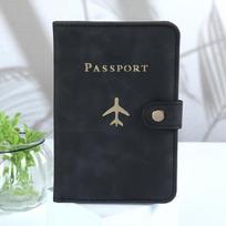 Multifunctional Passport Holder, Travel Document Organizer, Multiple Card Passport Wallet for Men Women gray