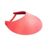 Outdoor Brim Sun Protection Arc Shape Hat Wide Hat Portable Outdoor Hiking raudona