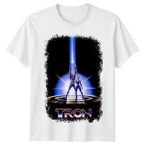 Tron (1982) Movie Poster Inspired Unisex T-Shirt Retro Classic Film Graphic Tee L