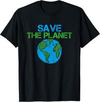 Išgelbėkime planetą marškinėliai Saugokime mūsų planetą Ekologų marškinėliai Spaudiniai Originalus dizainas Dovanos Marškinėliai Y2k Vasariniai viršutiniai drabužiai S įvairiaspalvis